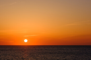 福井県美浜町の夕日