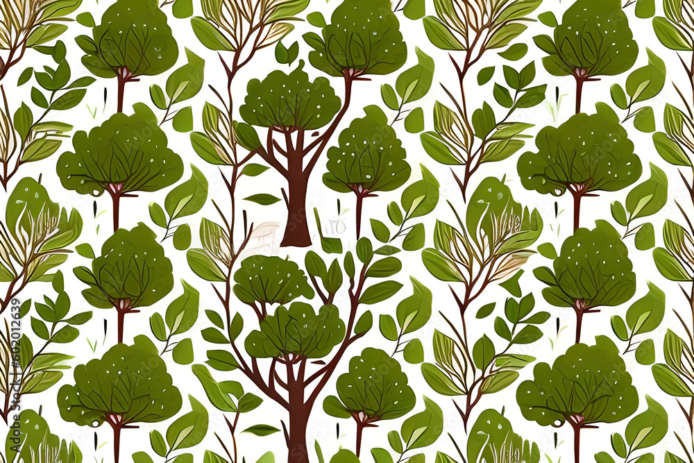 Poster tree pattern, a pattern inspired by the beauty and importance of trees in our environment