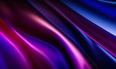 Black blue violet purple maroon red magenta silk satin. Color gradient. Colorful abstract background. Drapery, curtain. Soft folds. Shiny fabric. Glow glitter neon metallic (Generative AI) - obrazy, fototapety, plakaty