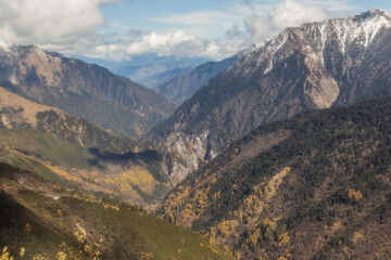 Pitiao river valley in Sichuan province, China