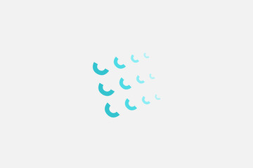 Illustration vector graphic of digital geometric move. Good for logo