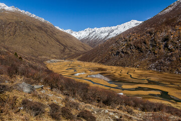 Haizi valley near Siguniang mountain in Sichuan province, China