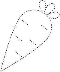 Carrot tracing outline
