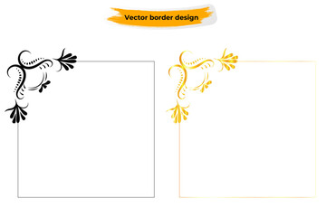 Obraz premium Decorative Frames Abstract Vintage Calligraphic Framing For Invitations And Postcards