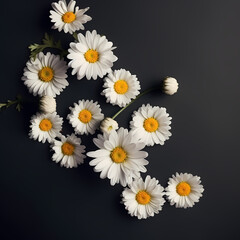 Daisy Flowers. Generative AI