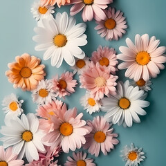 Daisy Flowers. Generative AI