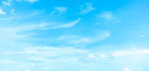 Fototapeta na wymiar close up landscape of blue color tone sky background with shining light for design concept 