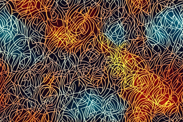 pattern with feathers ai generated background.