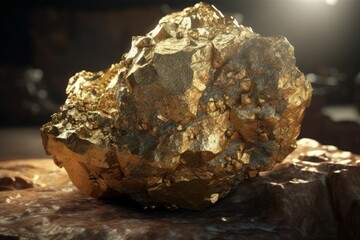 Stone gold mine. Generate Ai