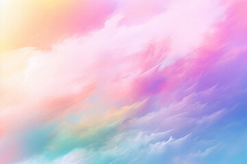 Fototapeta na wymiar colorful rainbow sky background Generative AI