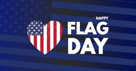 Happy flag day - banner, vector illustration