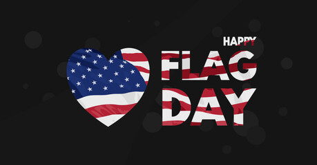 Happy flag day - banner, vector illustration