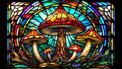 stained glass window in church