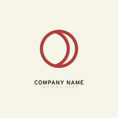 Letter O logotype Monoline style, simple and elegant O logo, Retro theme - Vector