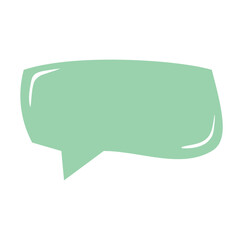 Texting boxe. Blank template of the text box in pastel color 