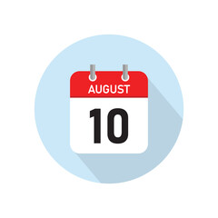 Fototapeta premium august 10 Concept Design. Vector Illustration.