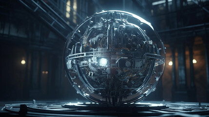 Futuristic Machine in a 3d high render