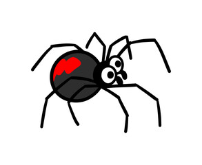 歩いているセアカゴケグモ