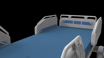 futuristic medical couch new blue 
