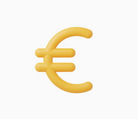 3d Realistic Euro Money Icon vector illustration