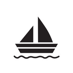 Boat Beach Sail Icon