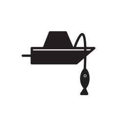Boat Catch Fish Icon