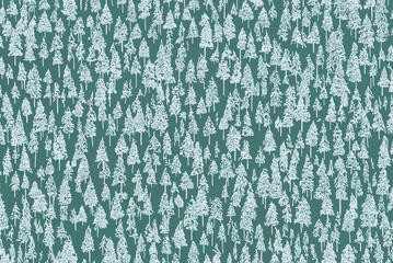 Symphony of Nature-Nature-inspired patterns with elements such as trees, birds, and mountains to create a serene and peaceful atmosphere on your screen