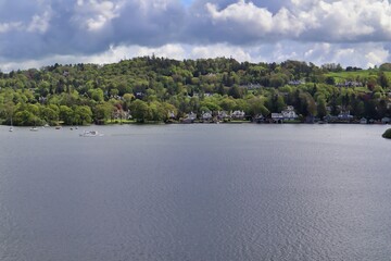 lake windermere landscape view lake district 