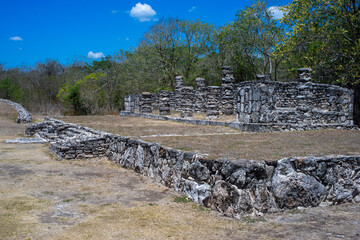 Mayapan a Mayan archaeological site near Mérida, Yucatán, Mexico