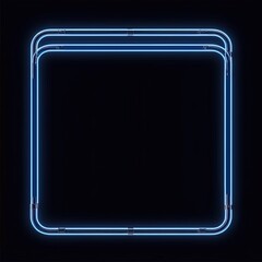 Neon tube Frame Pink Blue orange purple Abstract background, Ai Generative