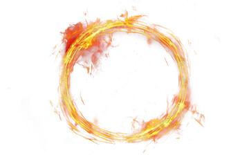 Circle of Fire, Ring of Flames, a fiery circle - obrazy, fototapety, plakaty