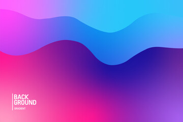 Colorful gradient background. Fluid banner template vector illustration. Abstract background