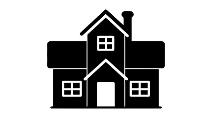 Home vector image. Vector illustration isolated on white background