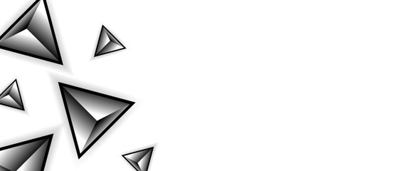 Abstract triangles pattern. Luxury gray triangles on white background. Vector EPS 10