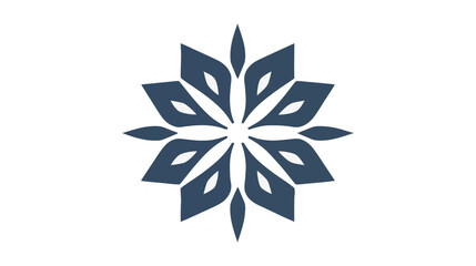 Snowflake icon, vector logo isolated on white background