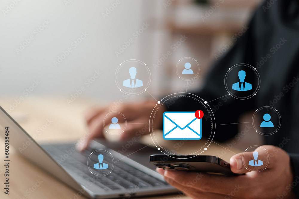 Poster direct selling projects in business list of customers who want to send by email, send bulk documents