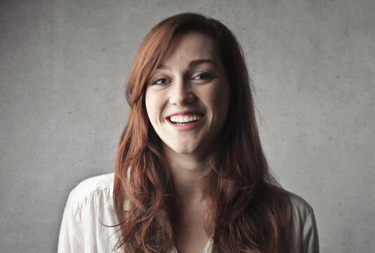 portrait of a young smiling woman