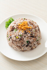 Salted Chinese Black Olive Fried Rice with Minced Pork
