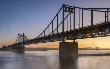 Krefeld Uerdingen Bridge, North Rhine Westphalia, Germany