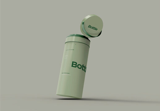 3d Metalic Tumbler Mockup