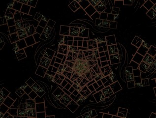 Imaginatory fractal abstract background Image