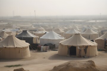 "Bedouin Tent Camp in Abu Dhabi"