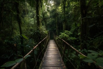 "Green Tropical Footbridge"
