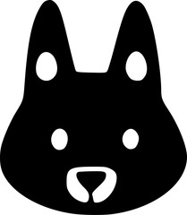 black dog icon