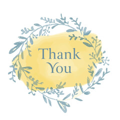 Thank You illustrations, vector Thank You calligraphy sign on watercolour slash clip art set, Thank you calligraphy for greeting cards, stickers, banners, prints 