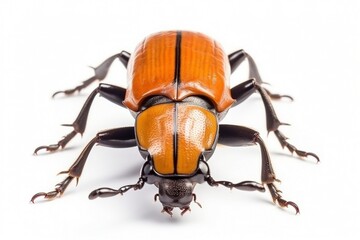 Isolated hercules beetle on white background, Generative AI