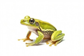 Isolated Cricket Frog on White Background, Generative AI