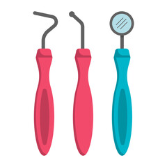 Tooth Surgery Equipment vector color icon design, Dentistry symbol, Healthcare sign, Dental instrument stock illustration, Dentist Tools concept