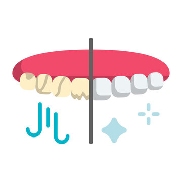 Prevent teeth grinding night Guard vector color icon design, Dentistry symbol, Healthcare sign, Dental instrument stock illustration, Effects of Bruxism Vs Healthy Teeth concept
