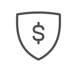 Insurance related icon outline and linear vector.
